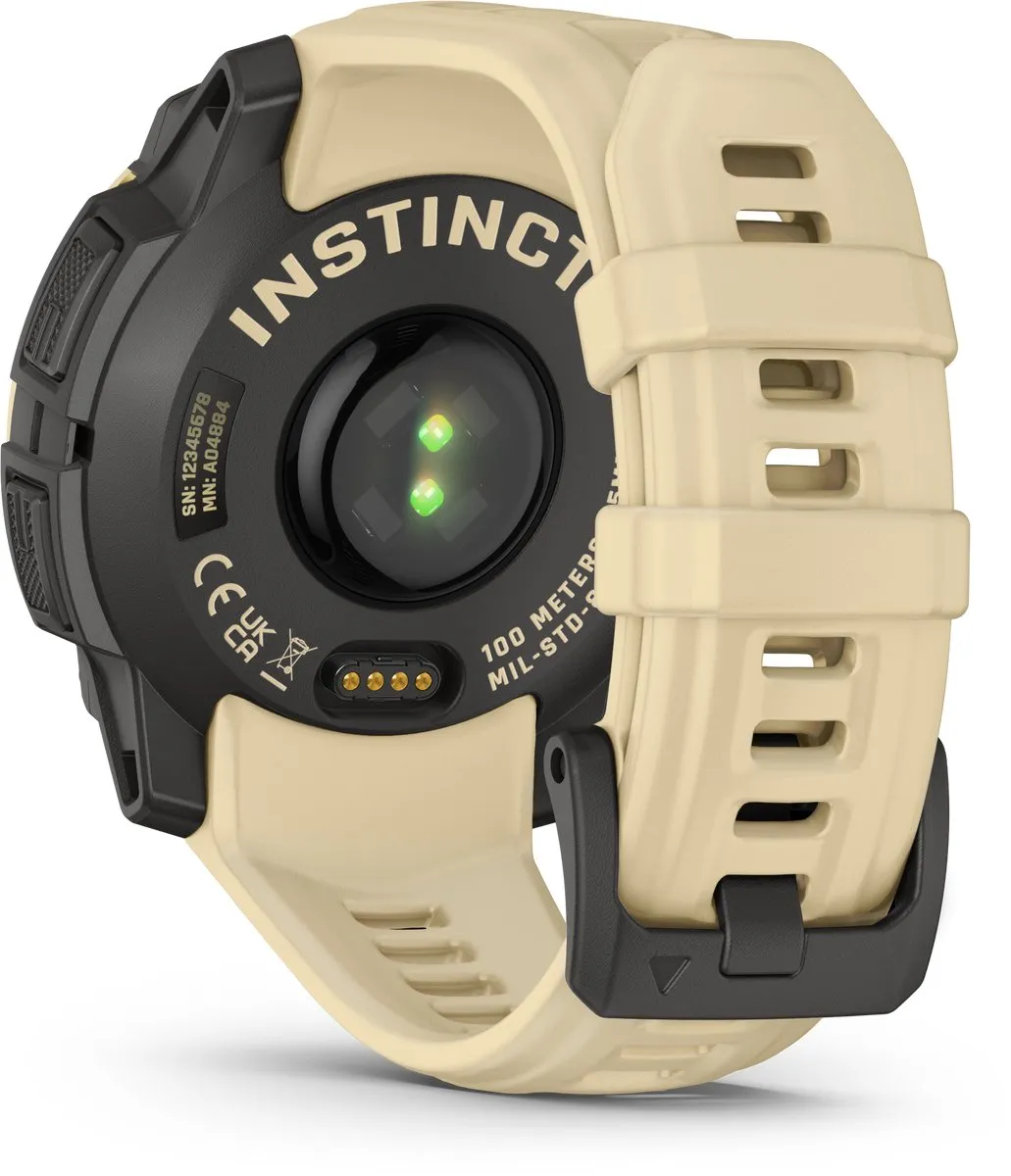 Garmin Instinct 3 Smartwatch 45mm AMOLED - Crème/Citrine - afbeelding 6 van 6