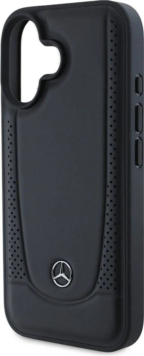 Mercedes-Benz Backcase Hoesje iPhone 16 Plus - Effen Zwart