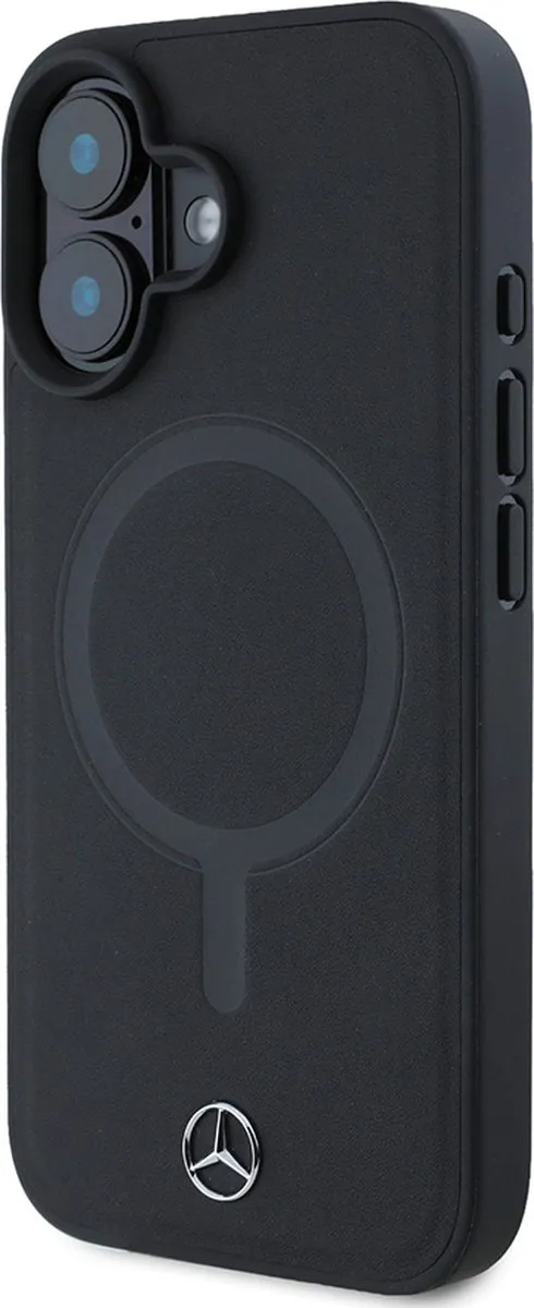 Mercedes-Benz Backcase Hoesje iPhone 16 Plus - Effen Zwart - afbeelding 6 van 6