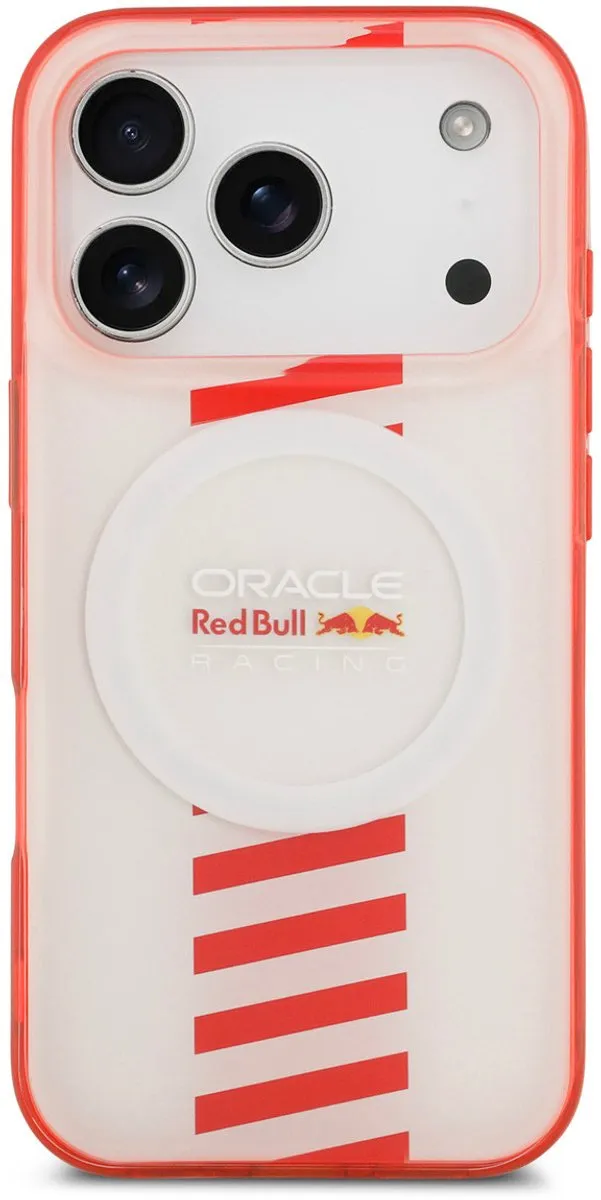 Red Bull Racing iPhone 17 Pro Back Cover - Wit - MagSafe
