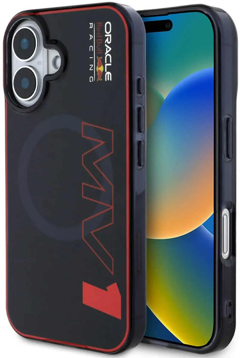 Red Bull Racing iPhone 16 Hoesje MagSafe Double Layer - Navy