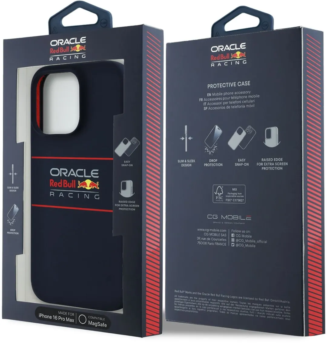 Red Bull Racing iPhone 16 Pro Max Hoesje - Navy MagSafe