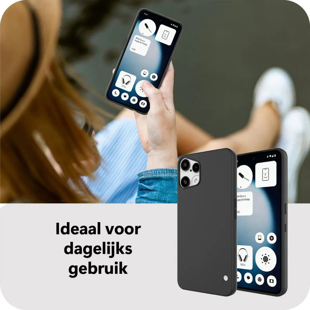 Just in Case Nothing Phone (3a) Lite Siliconen Hoesje MNT2857KL1 - Zwart