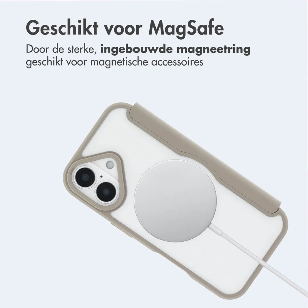 Imoshion iPhone 17 MagSafe Hoesje - Beige - 2 Pasjes