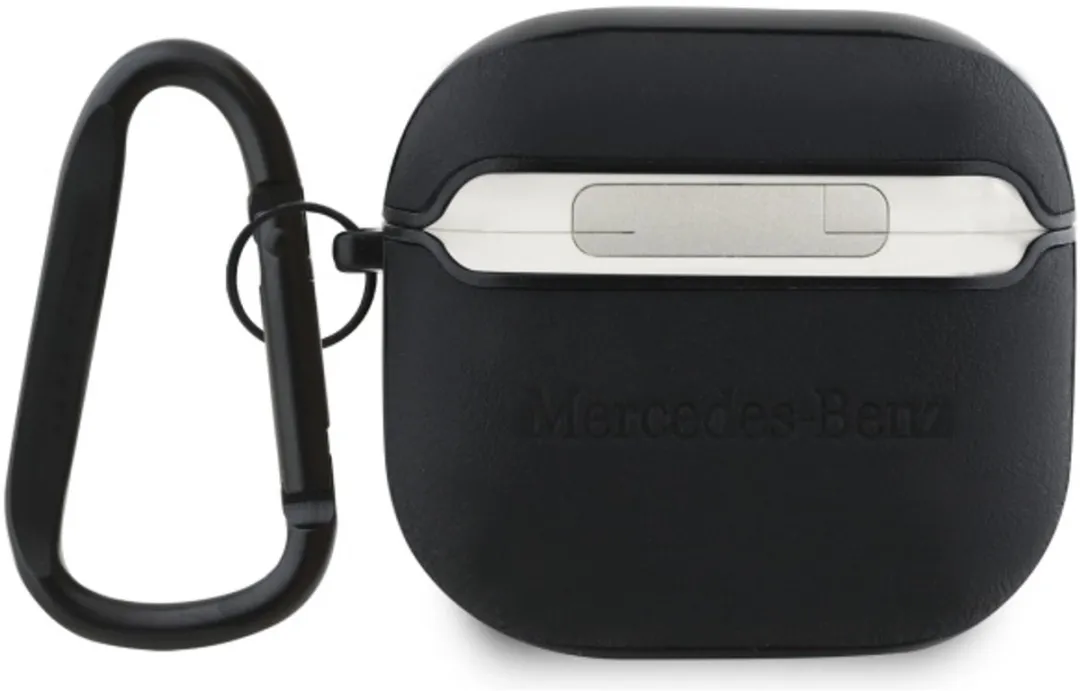 Mercedes AirPods 4 Lederen Hoesje - Transparent - 1 Telefoonpas