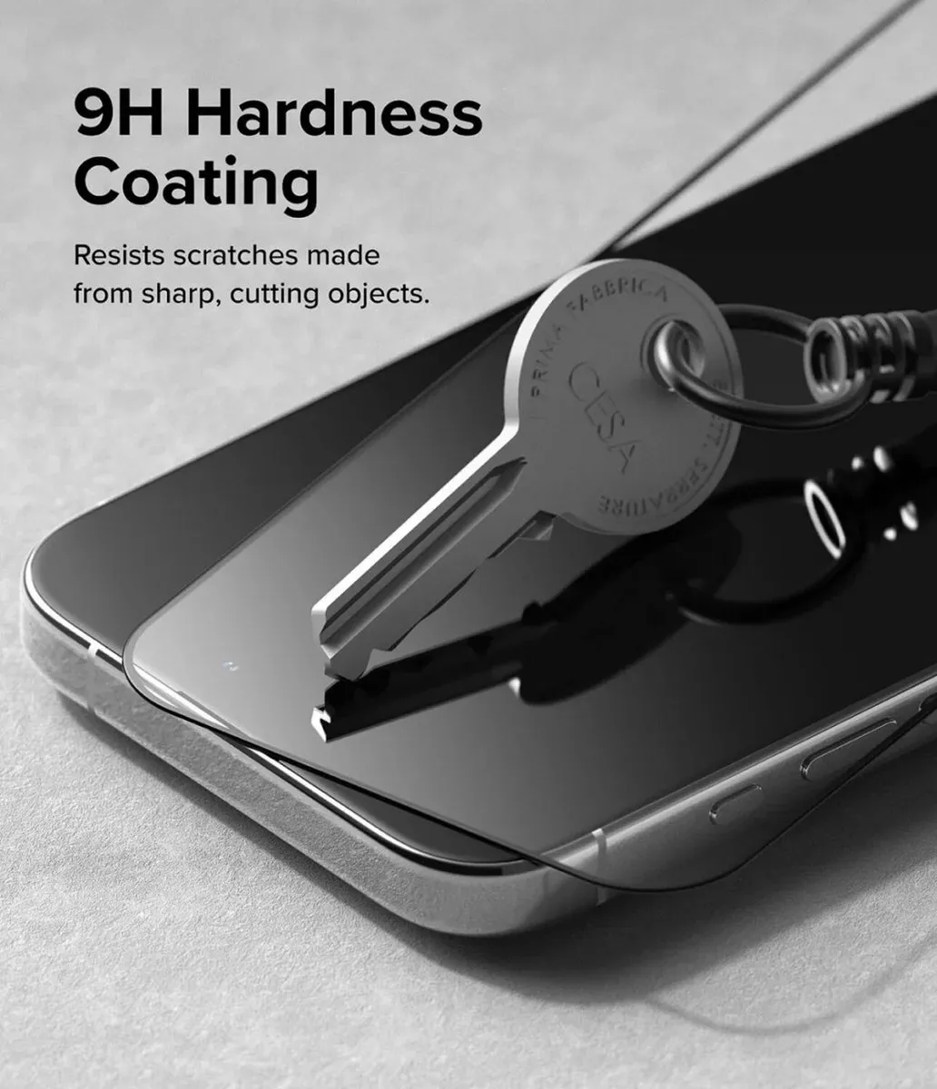 Ringke iPhone 15 Pro Tempered Glass - 9H - Installatiejig