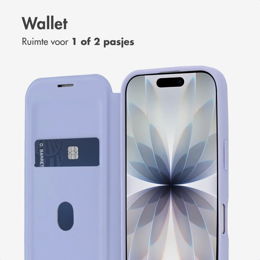 Imoshion iPhone 17 MagSafe Hoesje - Transparant Paars - 2 Pasjes