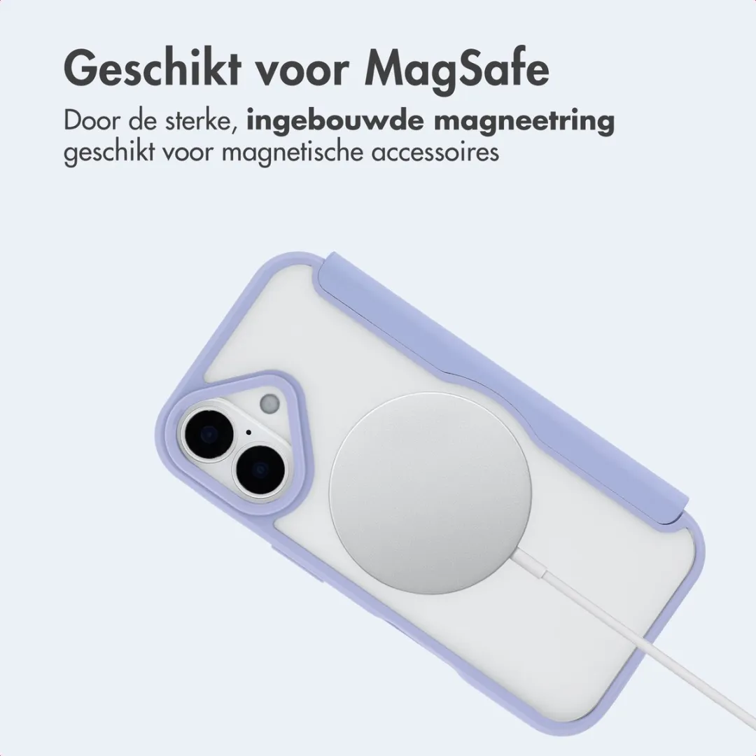 Imoshion iPhone 17 MagSafe Hoesje - Transparant Paars - 2 Pasjes