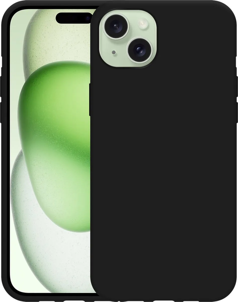 Just in Case iPhone 15 Plus Hoesje Siliconen - Zwart