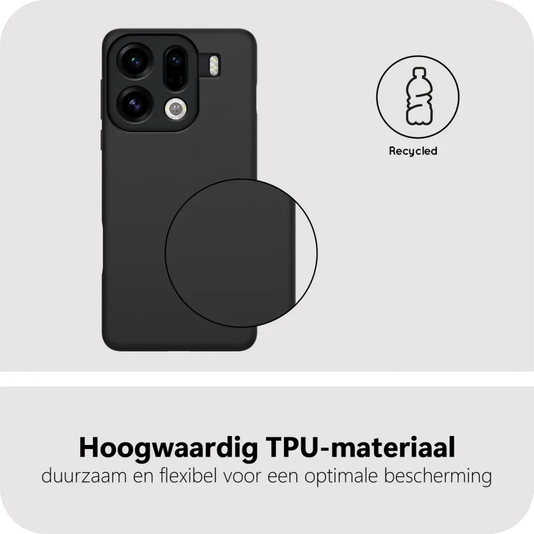Just in Case Oppo Find X9 Pro Siliconen Hoesje MOO2811KL1 - Zwart