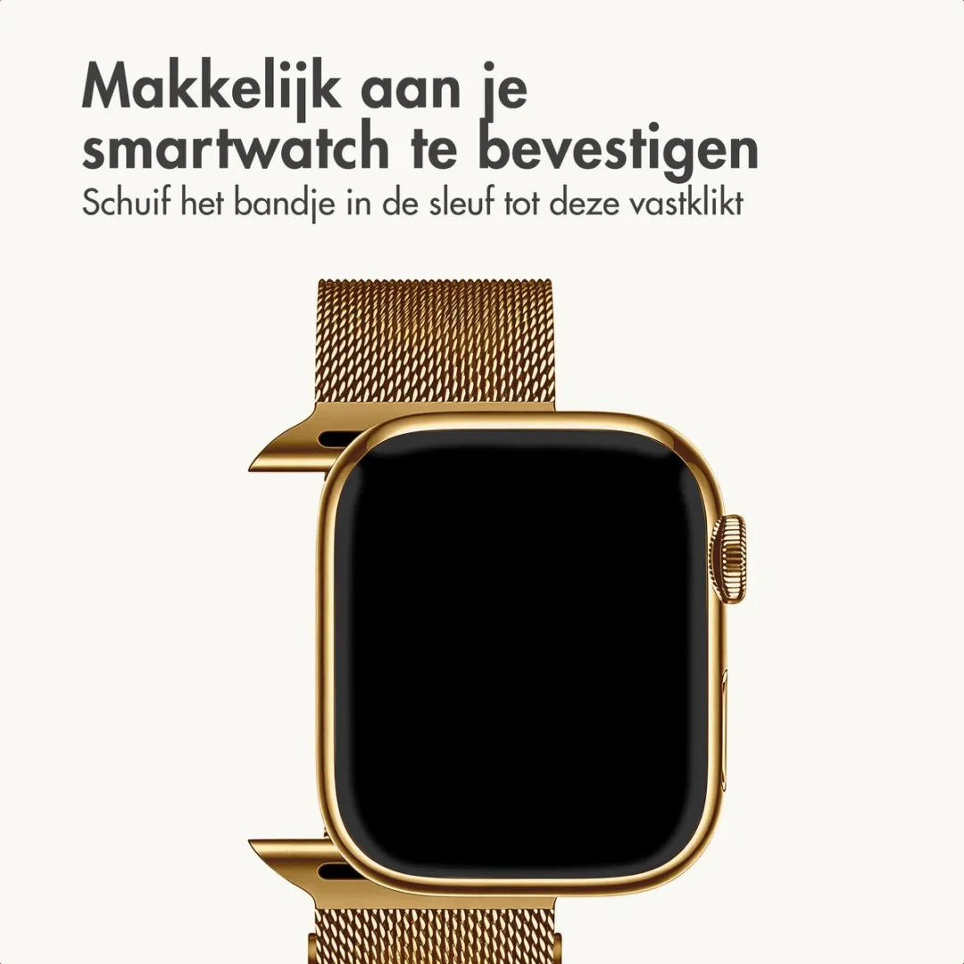 Imoshion Milanees Bandje Apple Watch 44-49mm - Goud