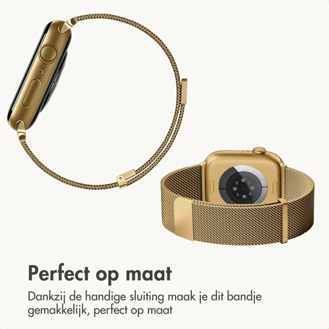 Imoshion Milanees Bandje Apple Watch 44-49mm - Goud - afbeelding 6 van 6