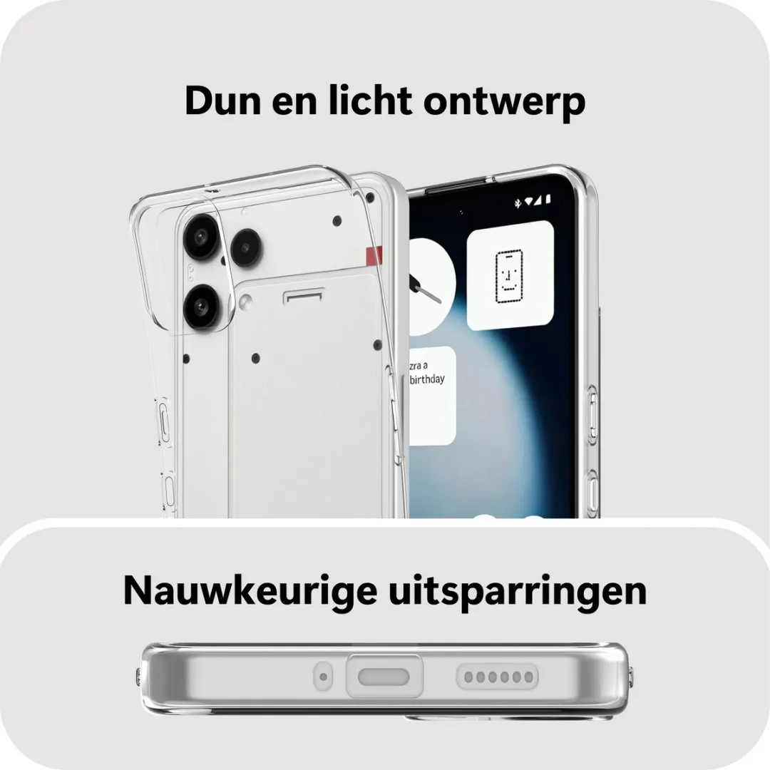 Just in Case Siliconen Hoesje Nothing Phone (3a) Lite - Transparant MNT2857KL0