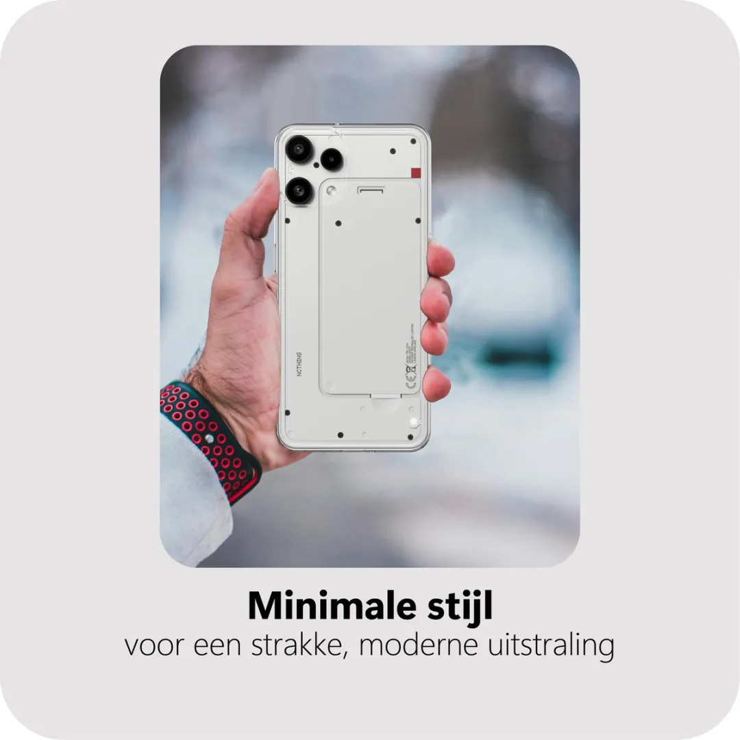 Just in Case Siliconen Hoesje Nothing Phone (3a) Lite - Transparant MNT2857KL0