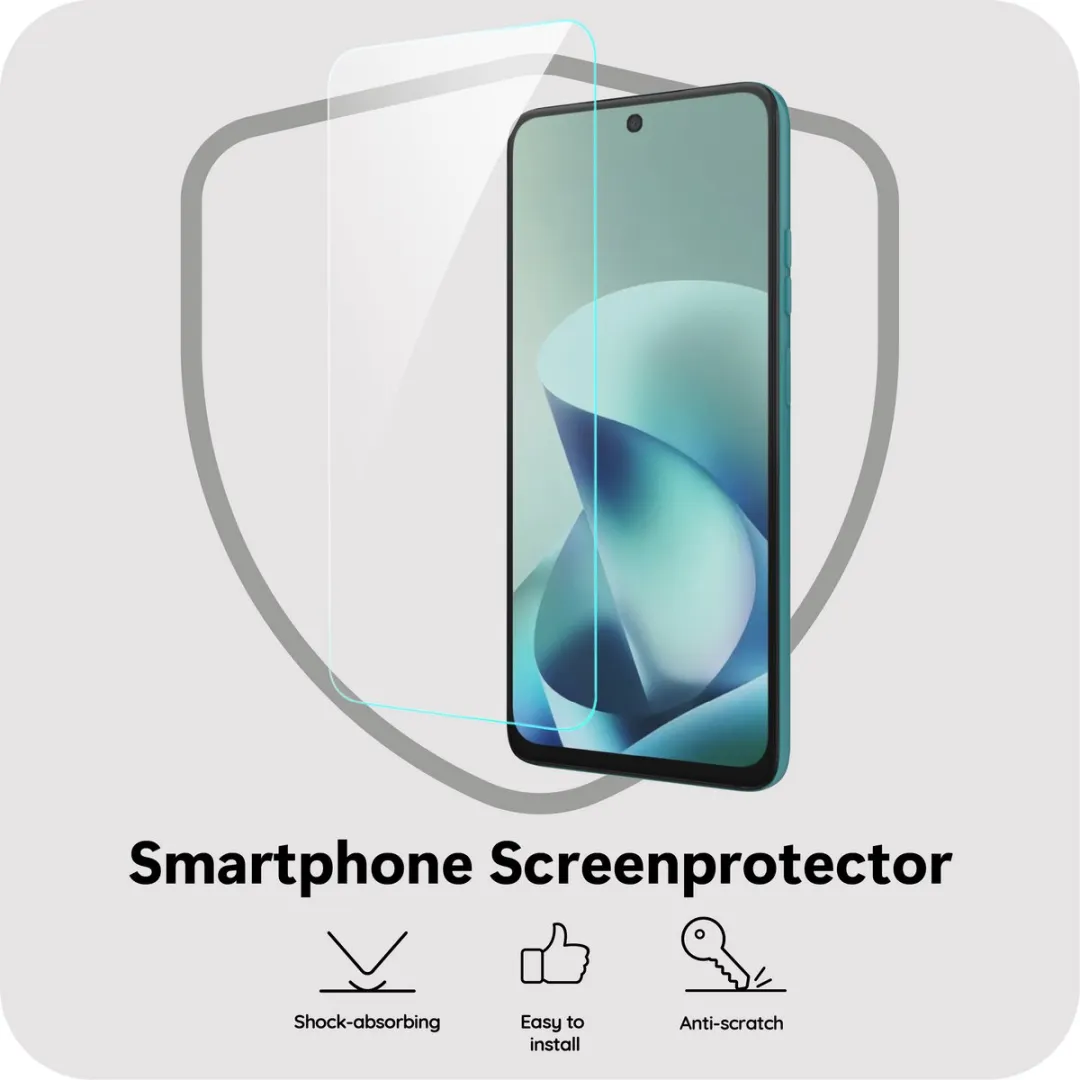 Just in Case Moto G57/G67 Power Schermprotector - Gehard Glas