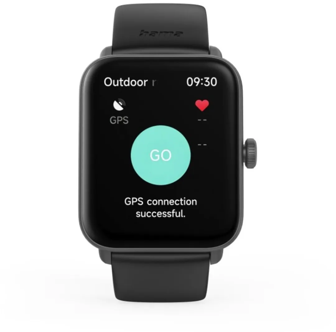 Hama Smartwatch 6010 - 44mm - Zwart - afbeelding 6 van 6