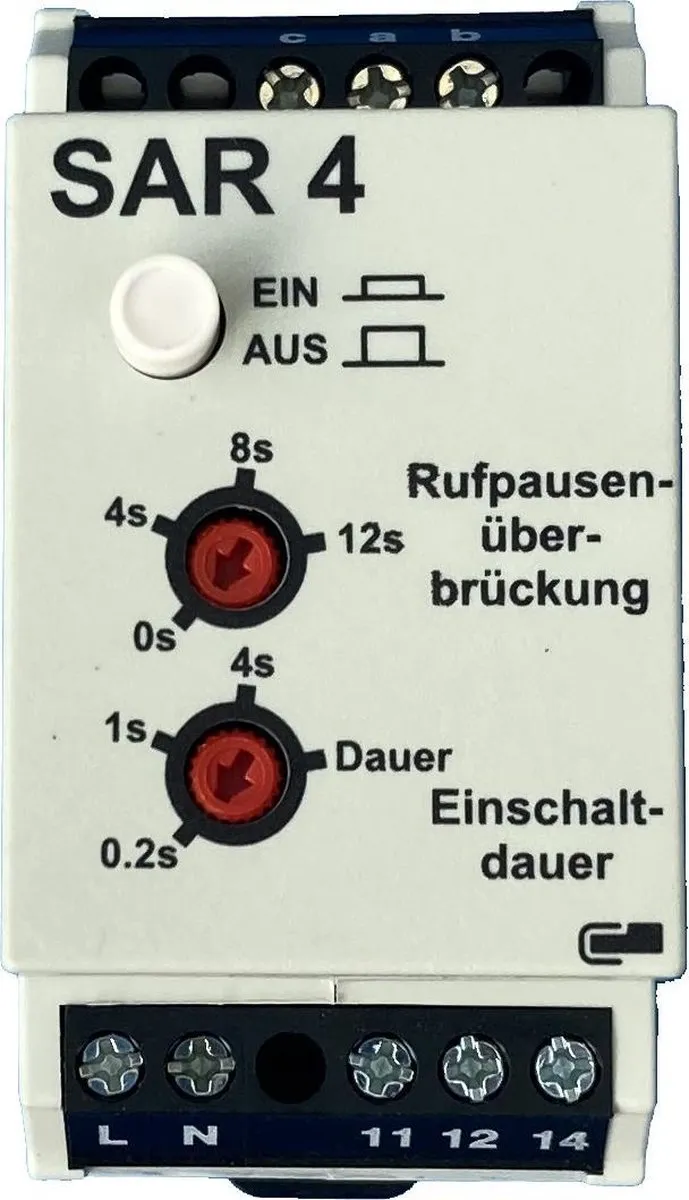 Metz Connect SAR-4 Telefoonbel-Inschakelrelais - 220V - Wit