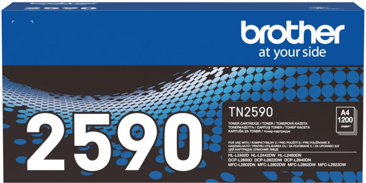 Brother TN-2590 Tonercartridge - 1200 Pagina's - Zwart