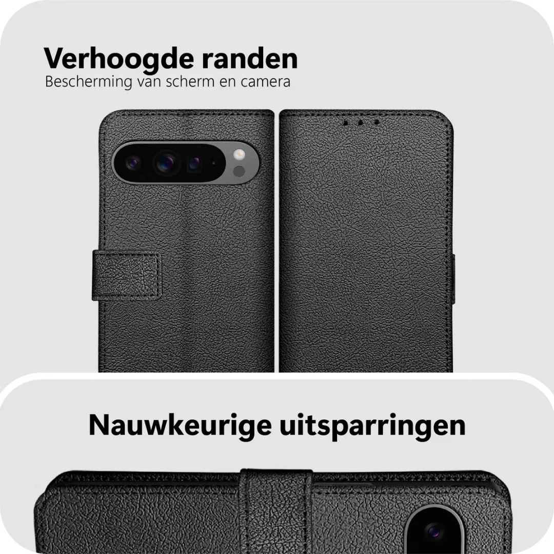 Just in Case Bookcase Classic MGO2782CW1 Hoesje - Google Pixel 10 Pro XL - Zwart