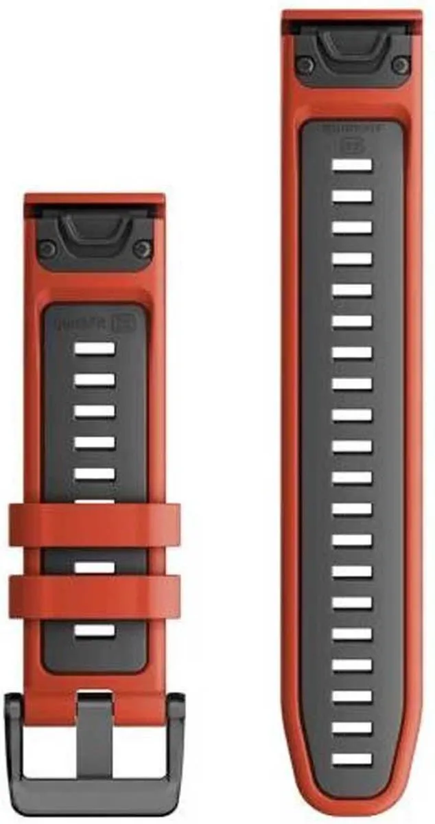 Garmin Quickfit 22mm Siliconen Bandje - Flame Red
