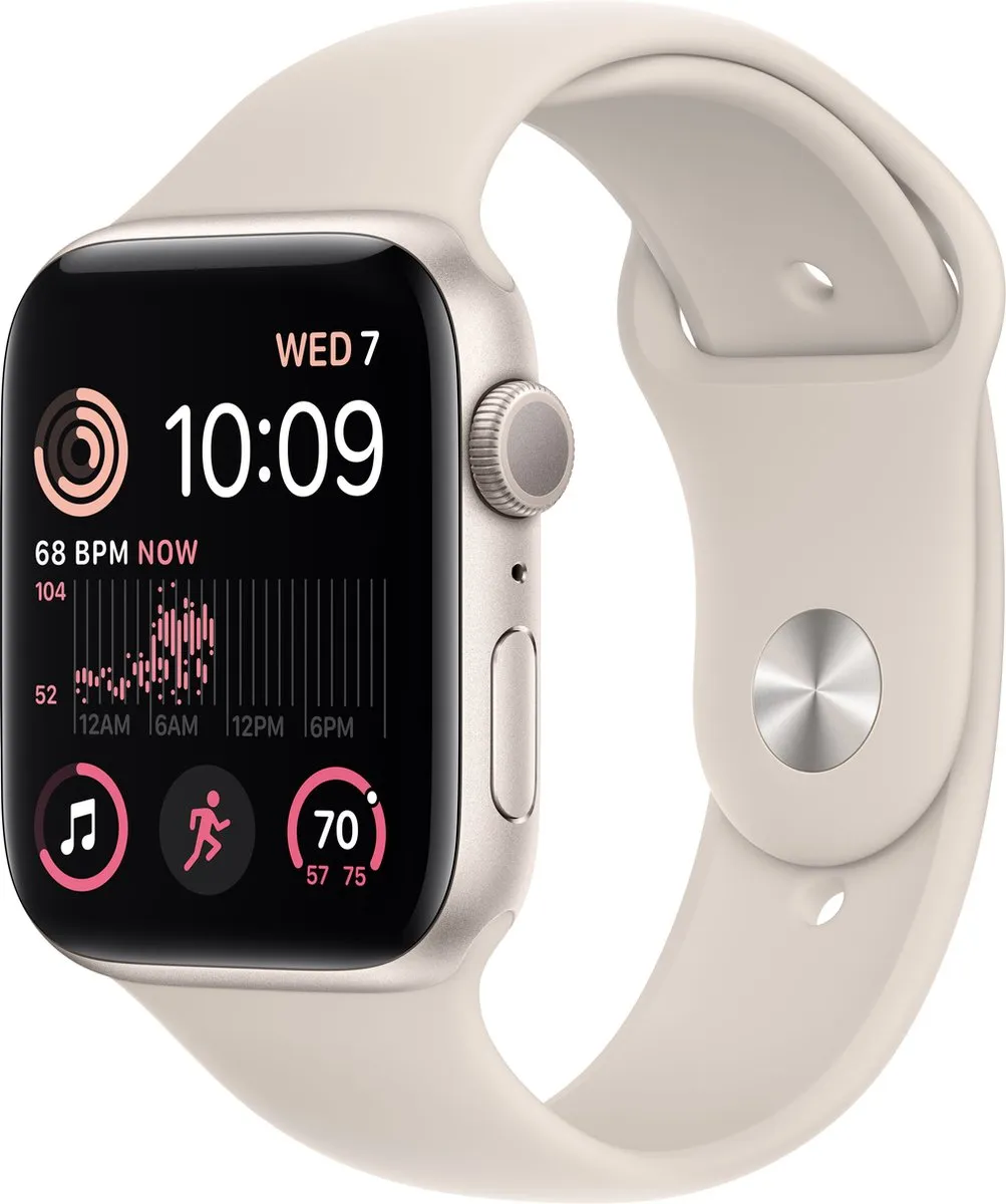 Apple Watch SE 2022 - 44mm Sterrenlicht Aluminium