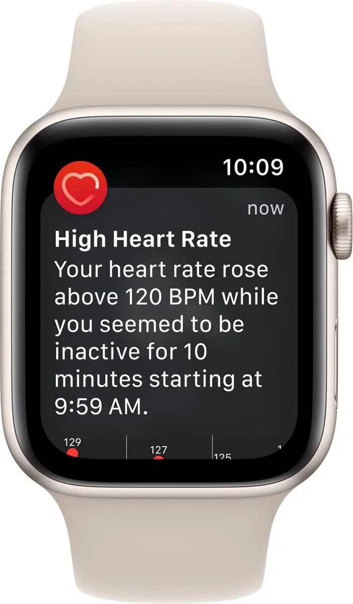 Apple Watch SE 2022 - 44mm Sterrenlicht Aluminium