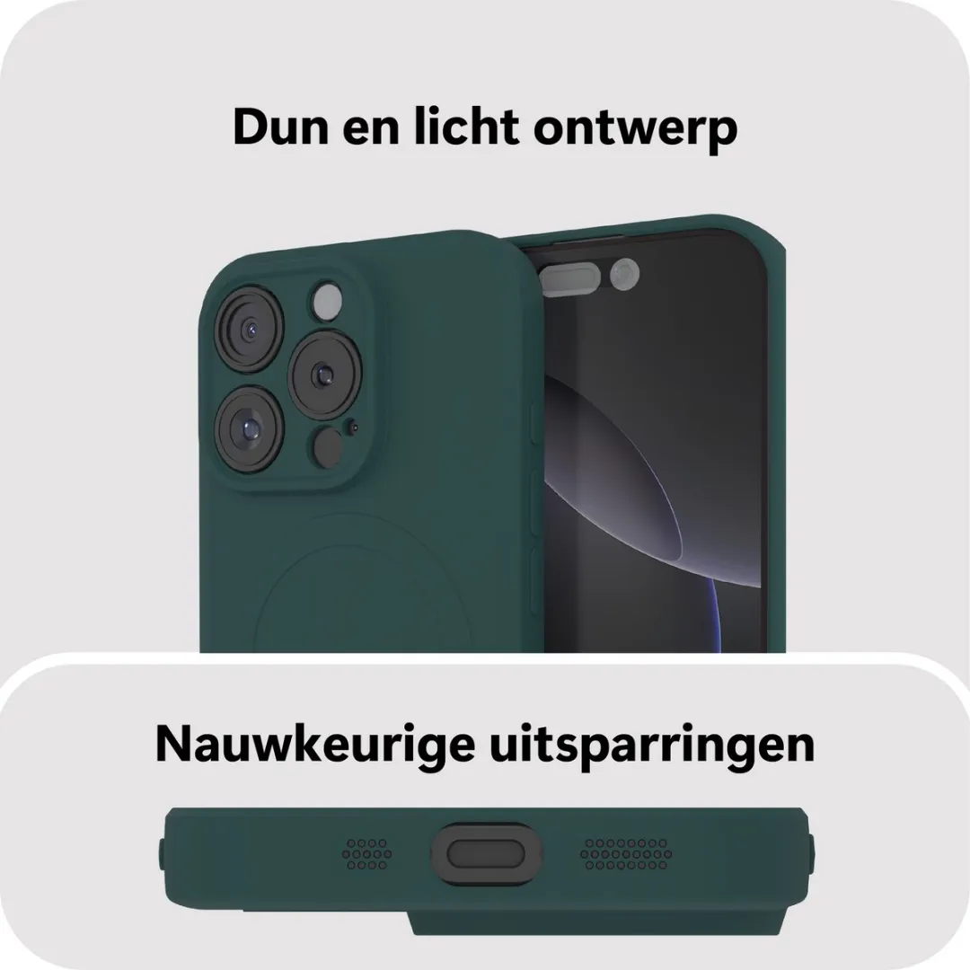 Just in Case iPhone 16 Pro Hoesje - Groen - 8332615