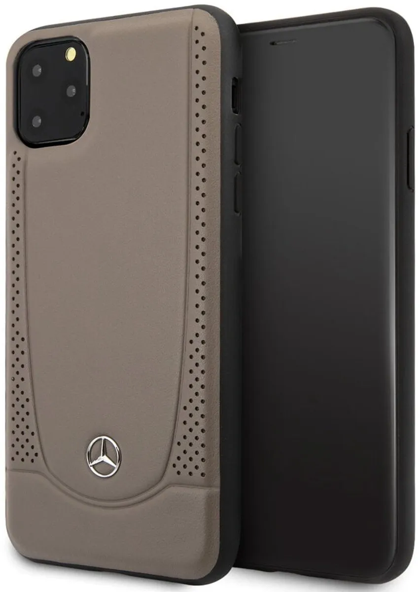 Mercedes-Benz iPhone 11 Pro Max Hoesje - Bruin Leder