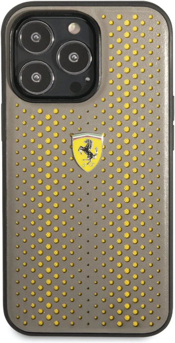Ferrari iPhone 14 Pro Leather Backcover