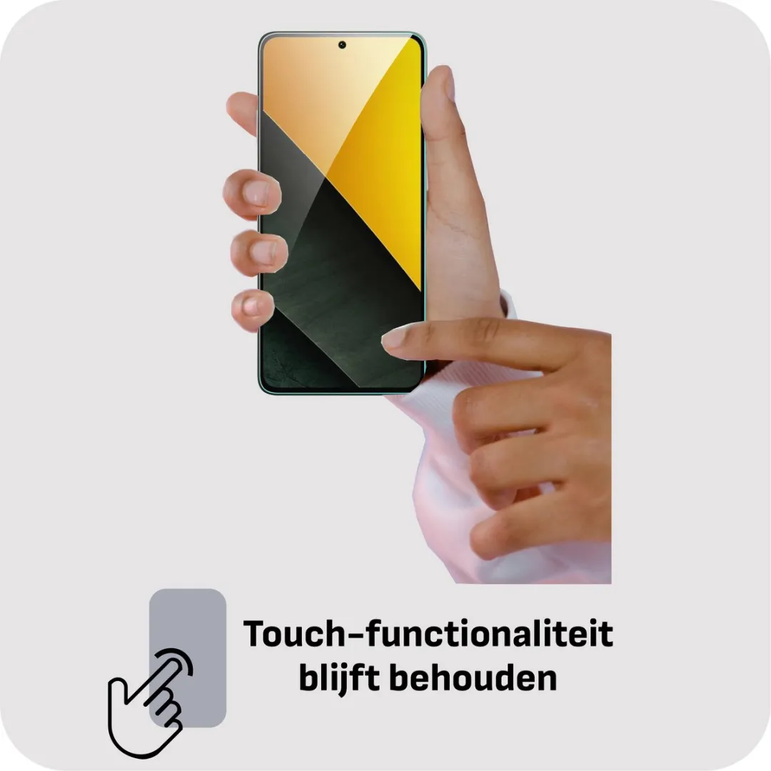 Just in Case Screenprotector Xiaomi Poco M7 Pro - Gelaagd Glas - afbeelding 6 van 6