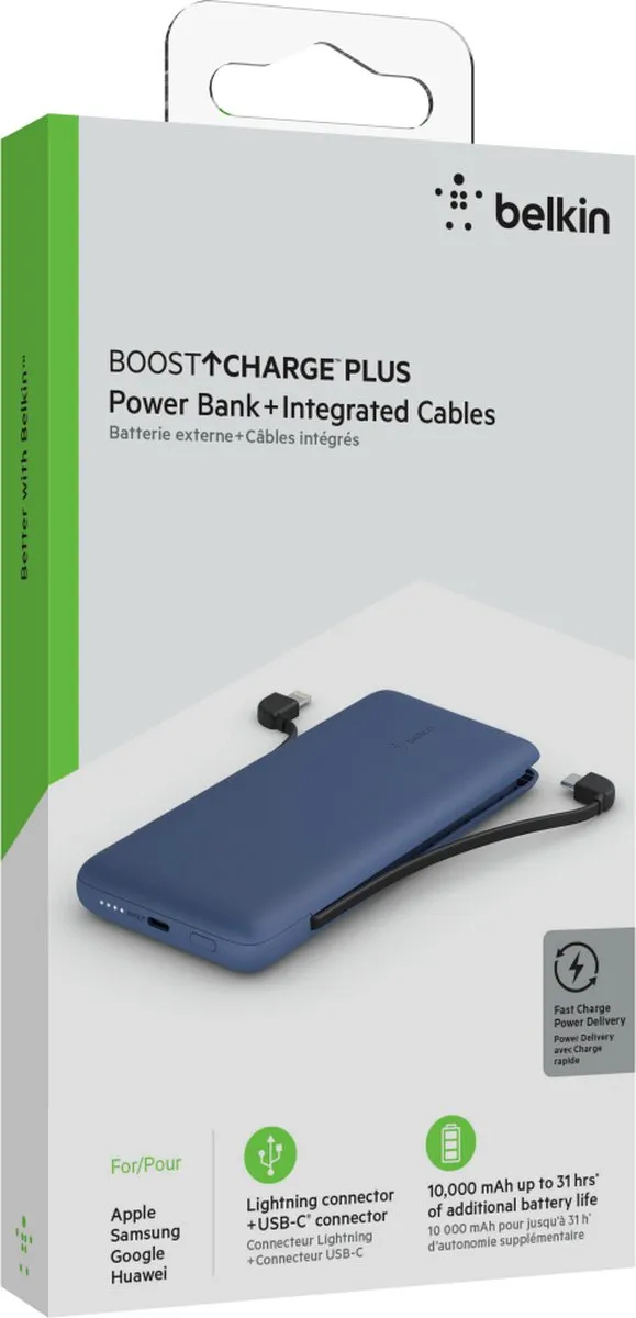 Belkin 10K PD Powerbank - Blauw - afbeelding 6 van 6