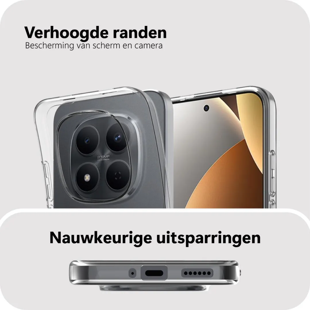 Just in Case Hoesje Xiaomi Redmi Note 15 Pro+ MXM2860KL0 - Siliconen - Transparant