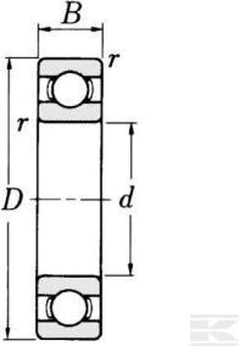 SKF 6204 2RSH Groefkogellager - 20x47x14mm