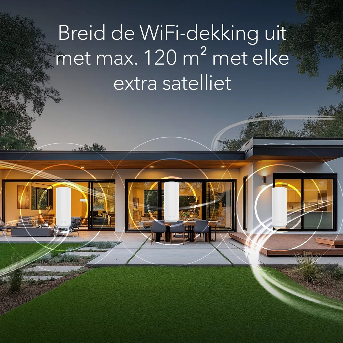 Netgear Orbi RBE370 Mesh WiFi 7 Satelliet - 3600 Mbps
