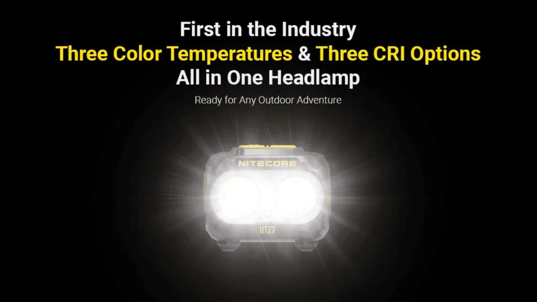 Nitecore UT27 Pro Hoofdlamp - Titan Wit - 2x 1500mAh