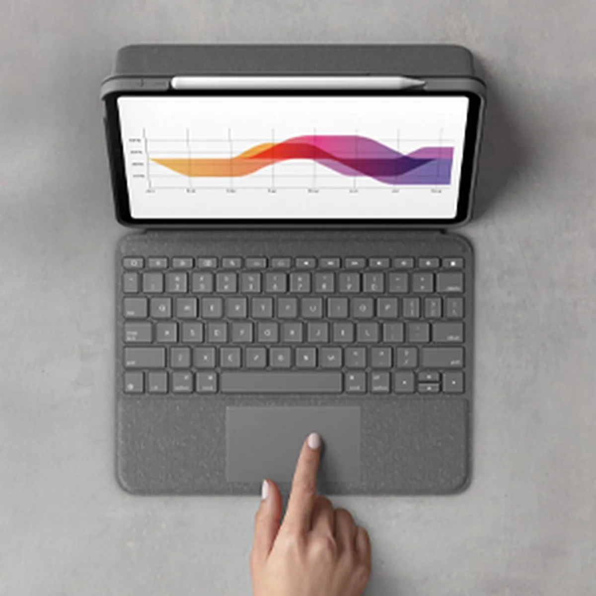 Logitech Folio Touch iPad Air 4 10.9 Grijs - 920-009956