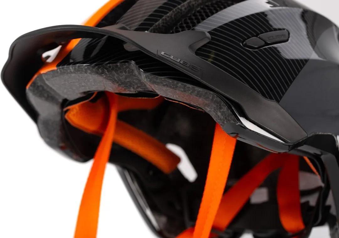 Cube Ant Actionteam Fietshelm - 11 Ventilatiegaten - EPS Double In-Mould - 49-55cm - S - Zwart/Grijs/Oranje
