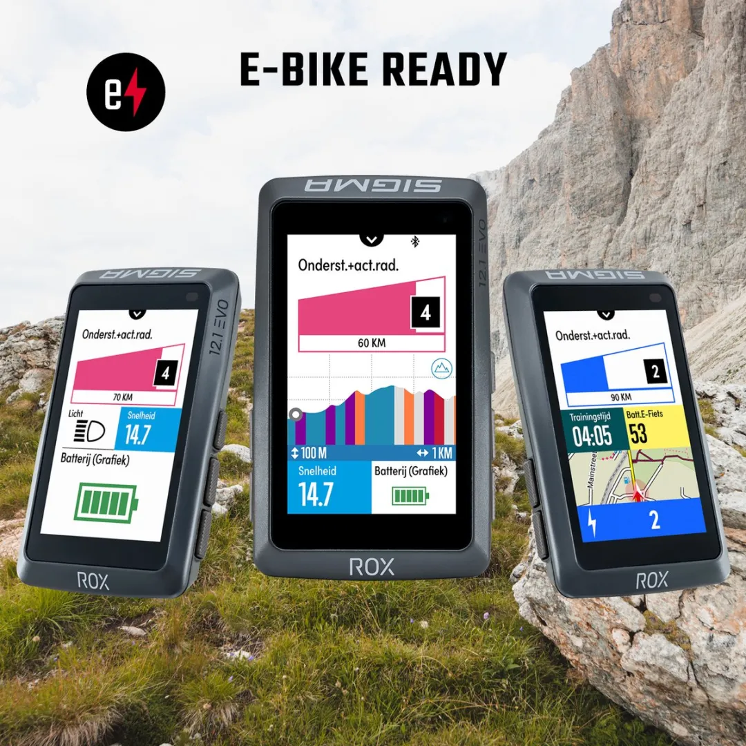 Sigma ROX 12.1 Evo GPS Fietscomputer - Night Gray - 01042