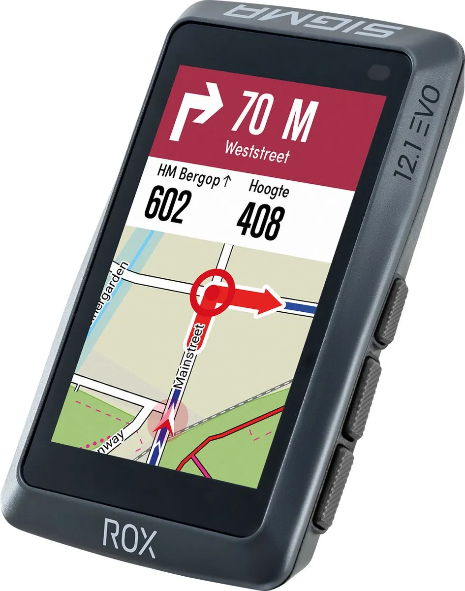 Sigma ROX 12.1 Evo GPS Fietscomputer - Night Gray - 01042