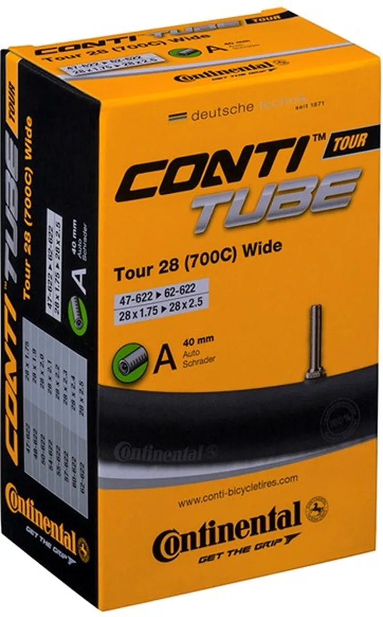 Continental Binnenband Tour Wide 28" 47-622 - Zwart