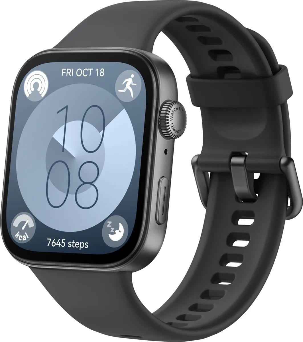 Huawei Watch Fit 3 Smartwatch - 43mm - 1.84" - Zwart