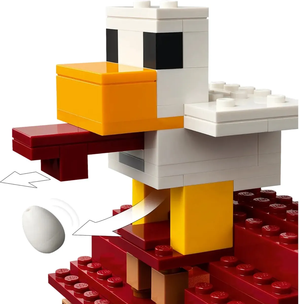 LEGO Minecraft Ghast-Ballon Aanval op het dorp 21273 - 555 Stenen