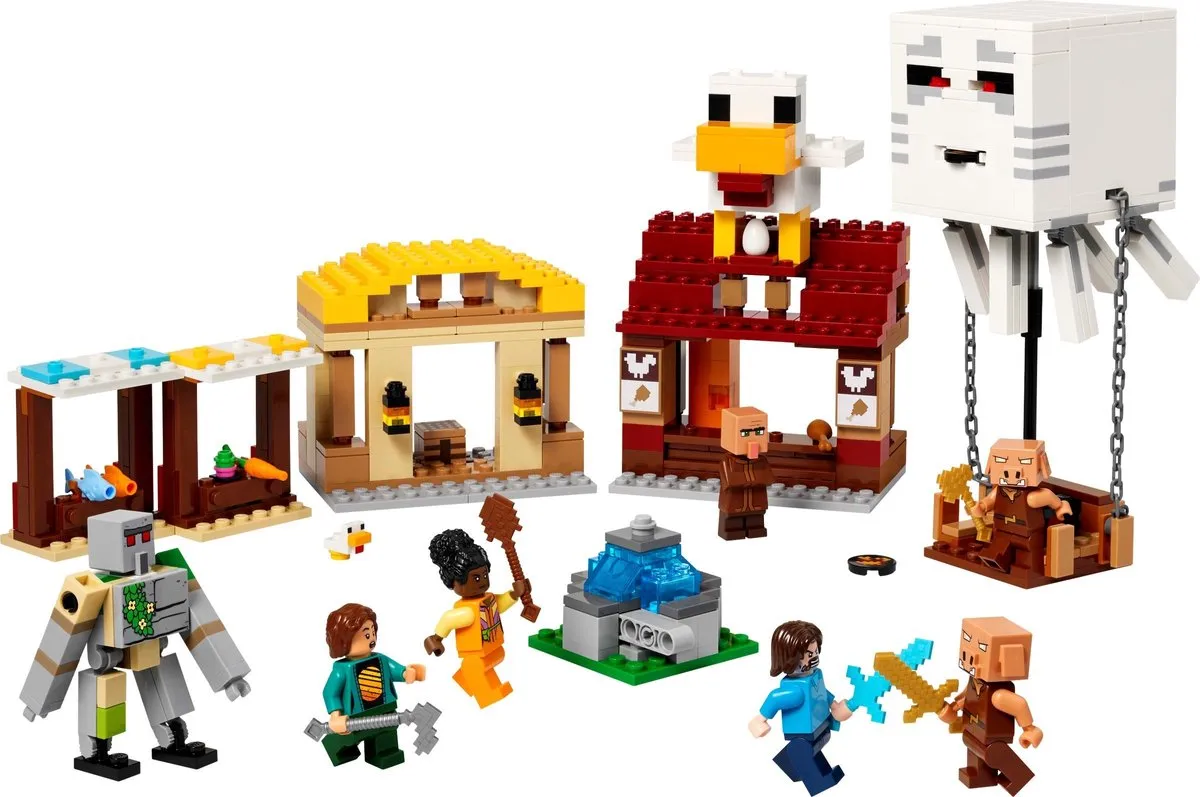 LEGO Minecraft Ghast-Ballon Aanval op het dorp 21273 - 555 Stenen - afbeelding 6 van 6