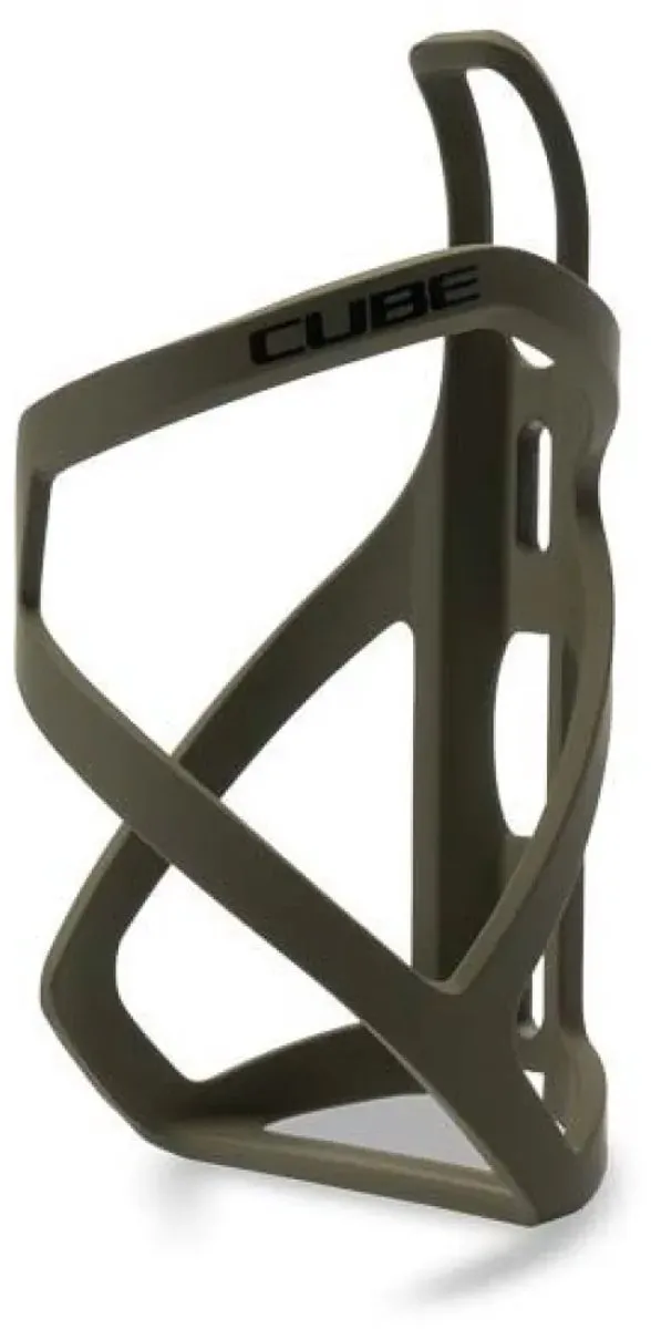Cube HPP Bidonhouder Left-Hand Sidecage - Matt Olive/Glans Zwart