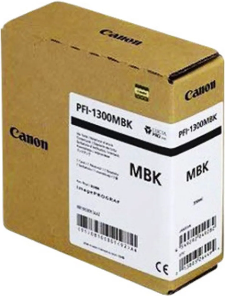 Canon PFI-1300MBK Inktcartridge - 330ml - Zwart