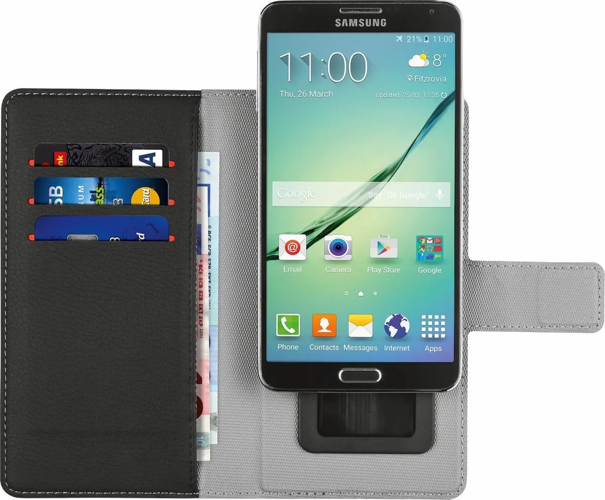 Trust Verso Universal Wallet Case 20971 - 3 Pasjes - Zwart
