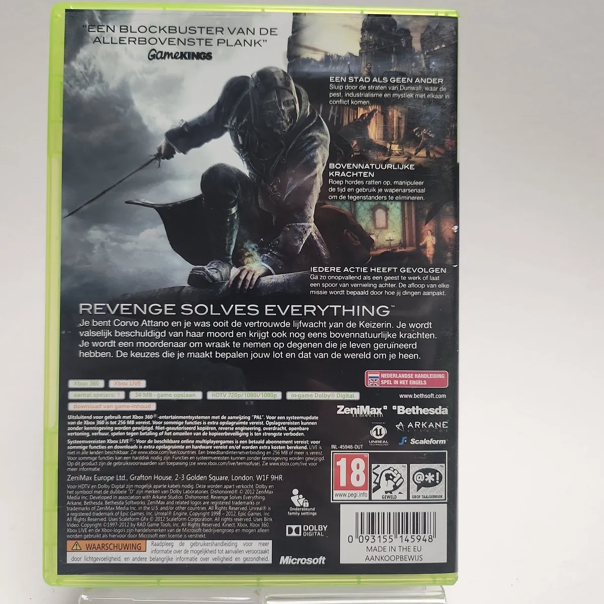 Bethesda Dishonored Xbox 360