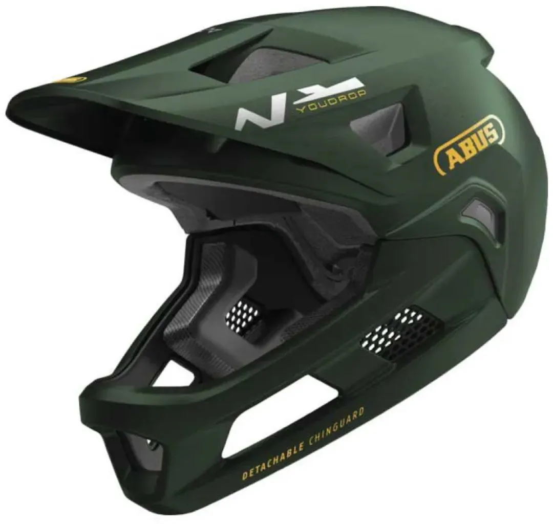 ABUS YouDrop FF MTB-helm - Maat S - Groen - afbeelding 4 van 5