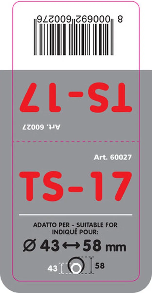 Lampa RVS Uitlaatsierstuk TS-17L - Zilver