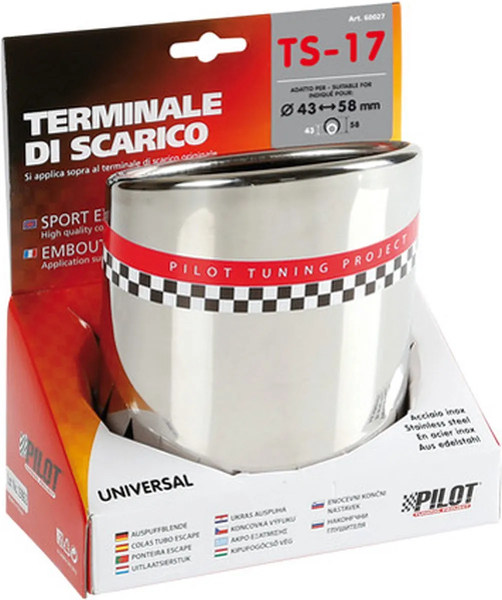 Lampa RVS Uitlaatsierstuk TS-17L - Zilver